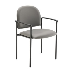 Flash Furniture Comfort Stackable Steel Side Reception Chair with Arms - 1 of 4