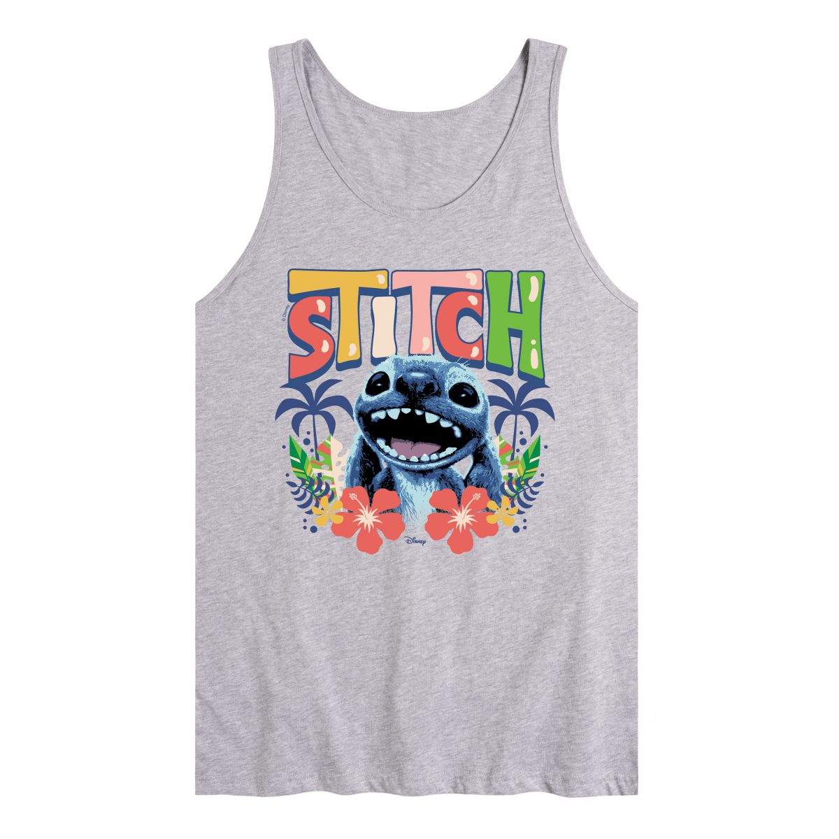 Men's - Lilo & Stitch - Stitch Hawaiian Frame Graphic Tank Top