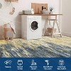 Modern Abstract Rug Non-Slip Kitchen Carpet Ultra-Thin Low Pile Hallway Runner with Non-Shedding Soft Foldable Design for Laundry Entrance - 3 of 4