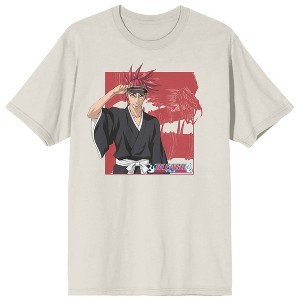 Bleach Renji & Snake Adult Sand Crew Neck Short Sleeve T-shirt - 1 of 4