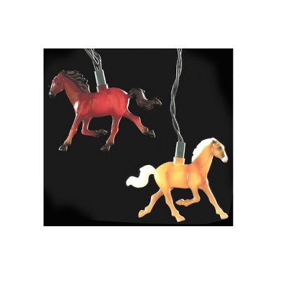 Kurt S. Adler Set of 10 Running Horse Country Equestrian Christmas Lights - Green Wire
