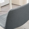 NicBex Adjustable Home Office Chair Modern Armless Computer Chair Vanity Chair with Metal Frame and Low-Back for Office, Study, Living Room - 2 of 4