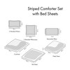 NicBex 6 Piece Polyester Twin XL Striped Bed Set with Bed Sheets,Comfort Sheets Set for Bedroom - 3 of 4