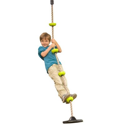 HearthSong 78"L Rope Climber with Hand and Toeholds for Kids' Climbing
