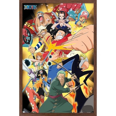 Trends International One Piece: Fishman Island - Pirate Crew Framed 