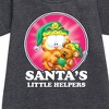 - Garfield - Santas Little Helpers Graphic Short Sleeve Fleece Dress - 2 of 3