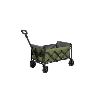 XINGHANZHENXUAN Folding Beach Wagons with Wheels, Outdoor Utility Carts for Grocery, Camping, Shopping, Sports, Garden