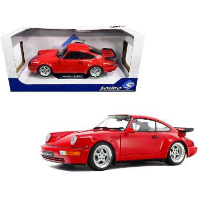 1990 Porsche 911 964 Turbo 3.6 Rouge Red 1/18 Diecast Model Car by Solido