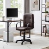 VECELO Home Office Desk Chair with Armrests, Mid Back Adjustable Height - 2 of 4