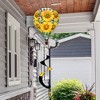 Briarwood Lane Spring Checkered Sunflowers Hot Air Balloon Wind Twister 54x12 - 2 of 3