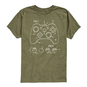 Boys' - Instant Message - Game Controller Rendering Short Sleeve Graphic T-Shirt - 1 of 4