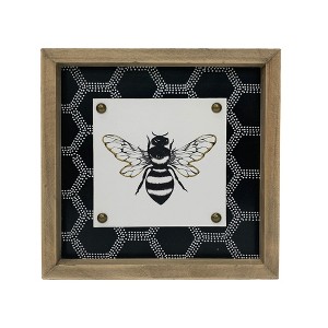Transpac Wood Framed Bee Layered Home Decorations Spring - 1 of 1
