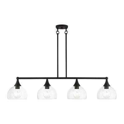 Livex Lighting Glendon 4 - Light Chandelier in  Black