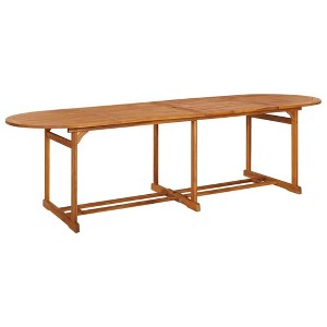 vidaXL Dining Table Various wood shades Solid Acacia Wood - 1 of 4