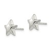 Black Bow Jewelry 10mm Polished 3D Star Post Earrings in Sterling Silver - 2 of 4