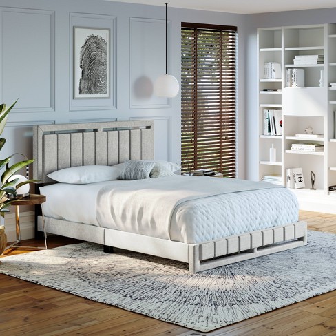 Target upholstered deals bed