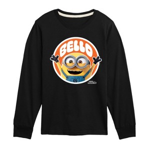Boys' - Despicable Me Minions - Hello Bello Minion Long Sleeve Graphic T-Shirt - 1 of 4