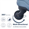 BEAFUP Set of 3  Luggage Sets ABS Lightweight Suitcase with Two Hooks, Spinner Wheels, TSA Lock, (20/24/28) - 4 of 4