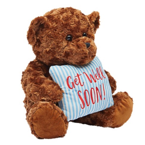 Get Well Soon Card Teddy Bear In Bed - Highworth Emporium