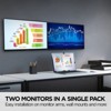 ViewSonic VA2456A-MHD_H2 Dual Monitor Pack Head-Only 1080p IPS Frameless Monitors with 120Hz, Eye Care, VESA Mountable, HDMI, DisplayPort, and VGA - 3 of 4