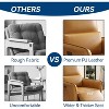 Swivel Nursery Recliner Chair for Adults,Rocking PU Leather Glider Recliner with Lumbar Support - 4 of 4