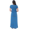 Just Love Womens Stripe Maxi Dress Knit Jersey T-Shirt Dress for Women - 3 of 3