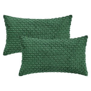REGALWOVEN Soft Corduroy Throw Pillow Covers for Couch Bed Sofa Home Decor 2 Pcs - 1 of 4