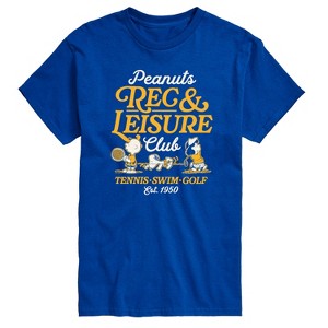 Men's - Peanuts - Rec And Leisure Club Short Sleeve Graphic T-Shirt - 1 of 4
