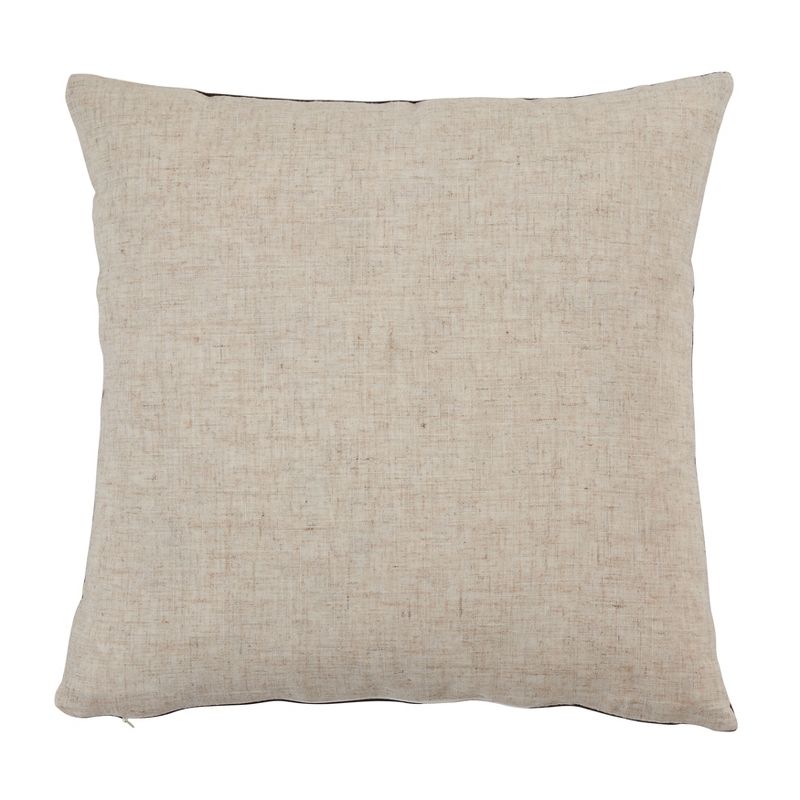 Saro Lifestyle Poly-Filled Throw Pillow With Geometric Velvet Design, 2 of 4