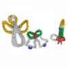 Dept 56 Accessories 3.0 Inch Holiday Tinsel Trims Christmas Village Accessories - 3 of 4