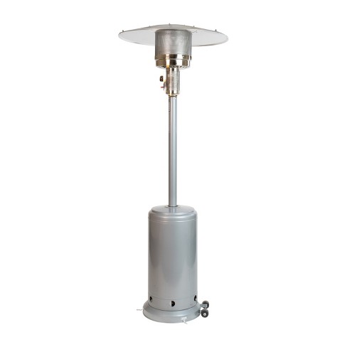 Flash Furniture Patio Outdoor Heating-silver Stainless Steel 40,000 Btu  Propane Heater With Wheels For Commercial u0026 Residential Use-7.5 Feet Tall :  Target
