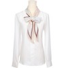 INSPIRE CHIC Women's Geometric Stripes Printed Fashion Gauze Neck Scarves 1Pc - 2 of 4