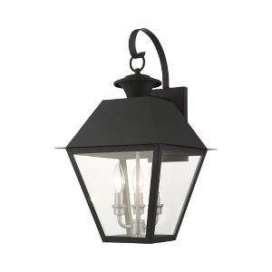 Livex Lighting Mansfield 3 - Light Wall Light in  Black - 1 of 3