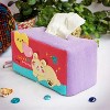 LunaLulink [Rabbit & Heart] Embroidered Applique Fabric Art Tissue Box Cover Holder (8.7*4.5*4.5) - 2 of 3