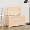 vidaXL Bench Pine wood color Solid pine wood (untreated) Medium Storage - 2 of 4