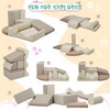 Whisen 7-Piece Kids Tongue-Shaped Soft Foam Crawling and Climbing Toy Set & Soft Play Equipment, Suitable as a Gift, Indoor or Outdoor Use - Brown - 2 of 4