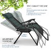 Nestl Padded Zero Gravity Chair, Oversized Patio Lounge Chair, Reclining Camping Chair, Folding Outdoor Chair with Headrest and Cup Holder - 2 of 4