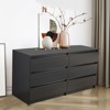 6 Drawer Double Dresser for Bedroom Living Room Hallway - image 2 of 4