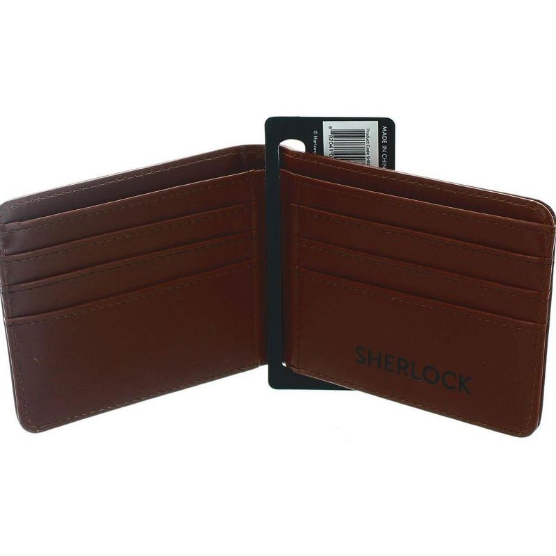 Seven20 Sherlock Holmes Men's Bi-Fold Wallet: Get Sherlock (Brown), 2 of 3