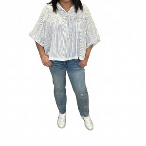 Women's Risen Jeans Midrise Slim Straight Slightly Distressed Jeans - RISEN - 1 of 4