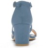 Allegra K Women's Open Toe Crisscross Buckle Ankle Strap Block Heel Sandals - 3 of 4