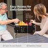 Walker Basket and Bag  - Water-Resistant Walker Accessories with Cup Holder, Easy Installation, for Folding and Foldable Walkers MedicalKingUsa - 4 of 4