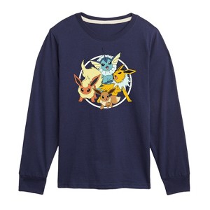 Boys' - Pokémon - Eevee Group Long Sleeve Graphic T-Shirt - 1 of 4