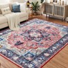 Vintage Farmhouse Boho Area Rug | Ultra Soft Washable Non-Slip Rug with Distressed Rustic Print for Living Room, Bedroom, Dining, Dorm & Office - 2 of 4