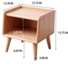NicBex Modern Solid Wood Simple Nightstands with Storage,European Solid Beech Cabinet for Bedroom,Living Room - 2 of 4