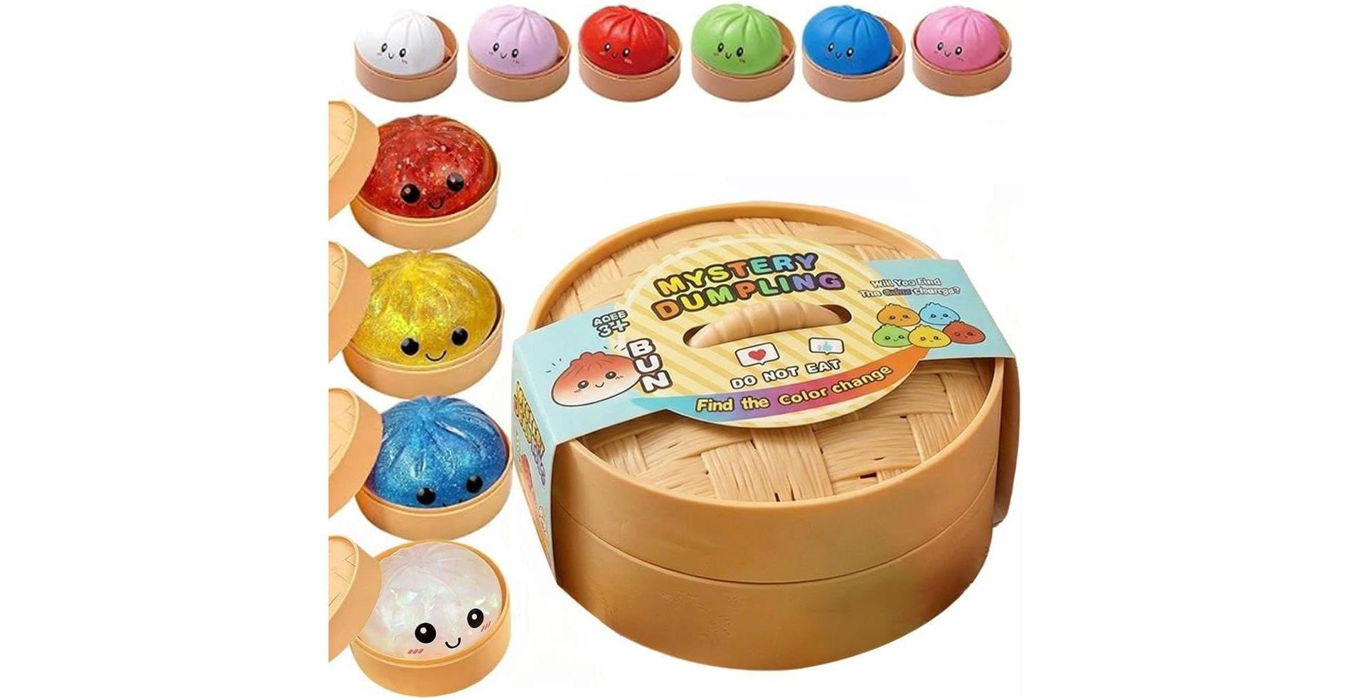 Link Dumpling Squishies Mystery Box, Random Mystery Glitter Dumpling Squishies Toy Gift Box (Random Color)