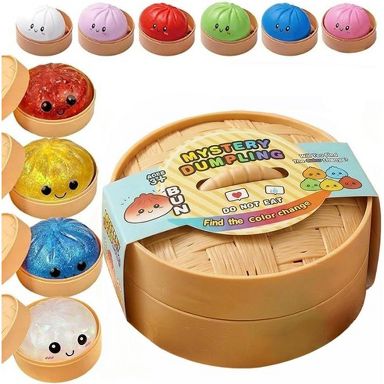 Link Dumpling Squishies Mystery Box, Random Mystery Glitter Dumpling Squishies Toy Gift Box (Random Color)