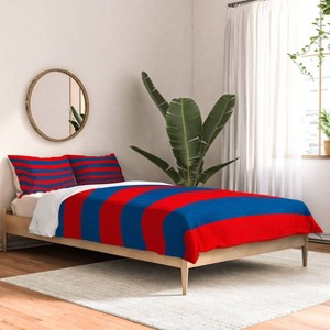 Deny Designs Holli Zollinger Rugby Stripe Queen/Full Comforter and Sham Set (2-3pc Set) - 1 of 4