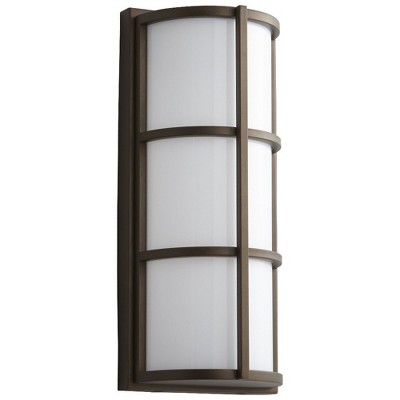 Oxygen Lighting Leda 1 - Light Wall Light in  Oiled Bronze