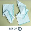 Folkulture Cloth Napkins, Set of 12 Cotton Dinner Napkin or Table Napkins for Parties or Guests | Reusable Linen Absorbent Napkins (Cornflower Blue) - 4 of 4